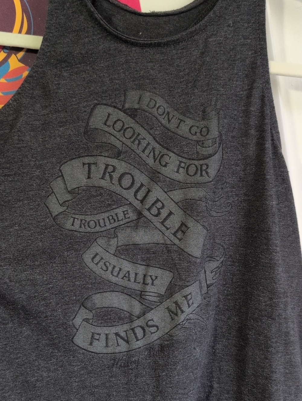 Women's Dark Gray HP Graphic Tank Top
